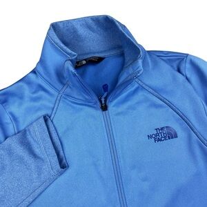 The North Face Sweatshirt Women's Small Full Zip Fleece Periwinkle Blue NF00CP5M